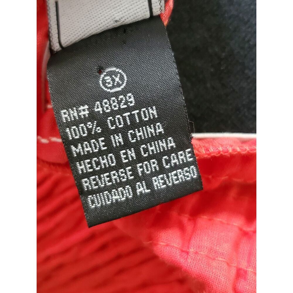 Chesley Women's Red 100% Cotton Sleeveless Casual Knee Length Dress Size L - Picture 10 of 12